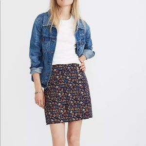 Madewell Side Button A-Line Mini Skirt